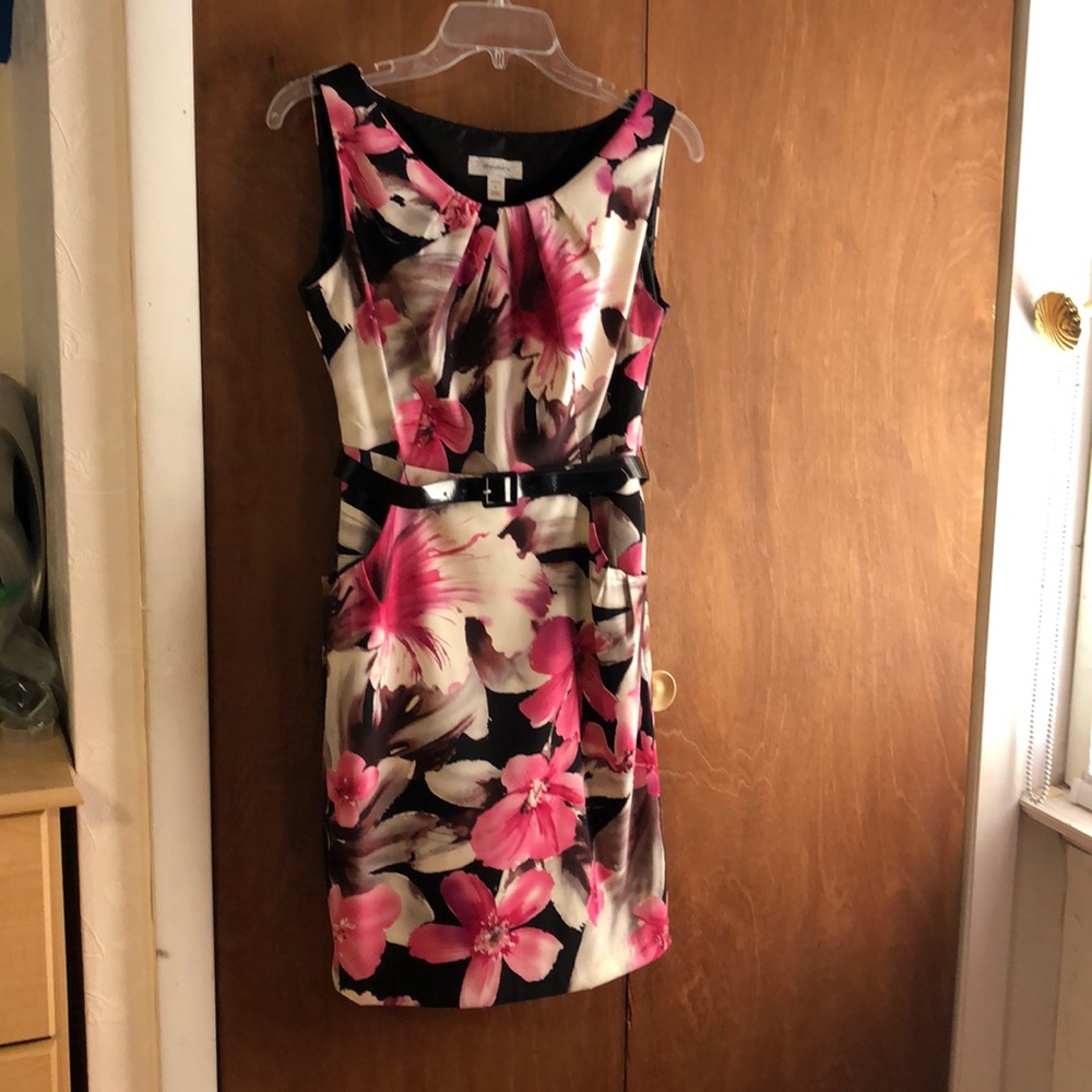 Dress Barn floral print, sleeveless dress